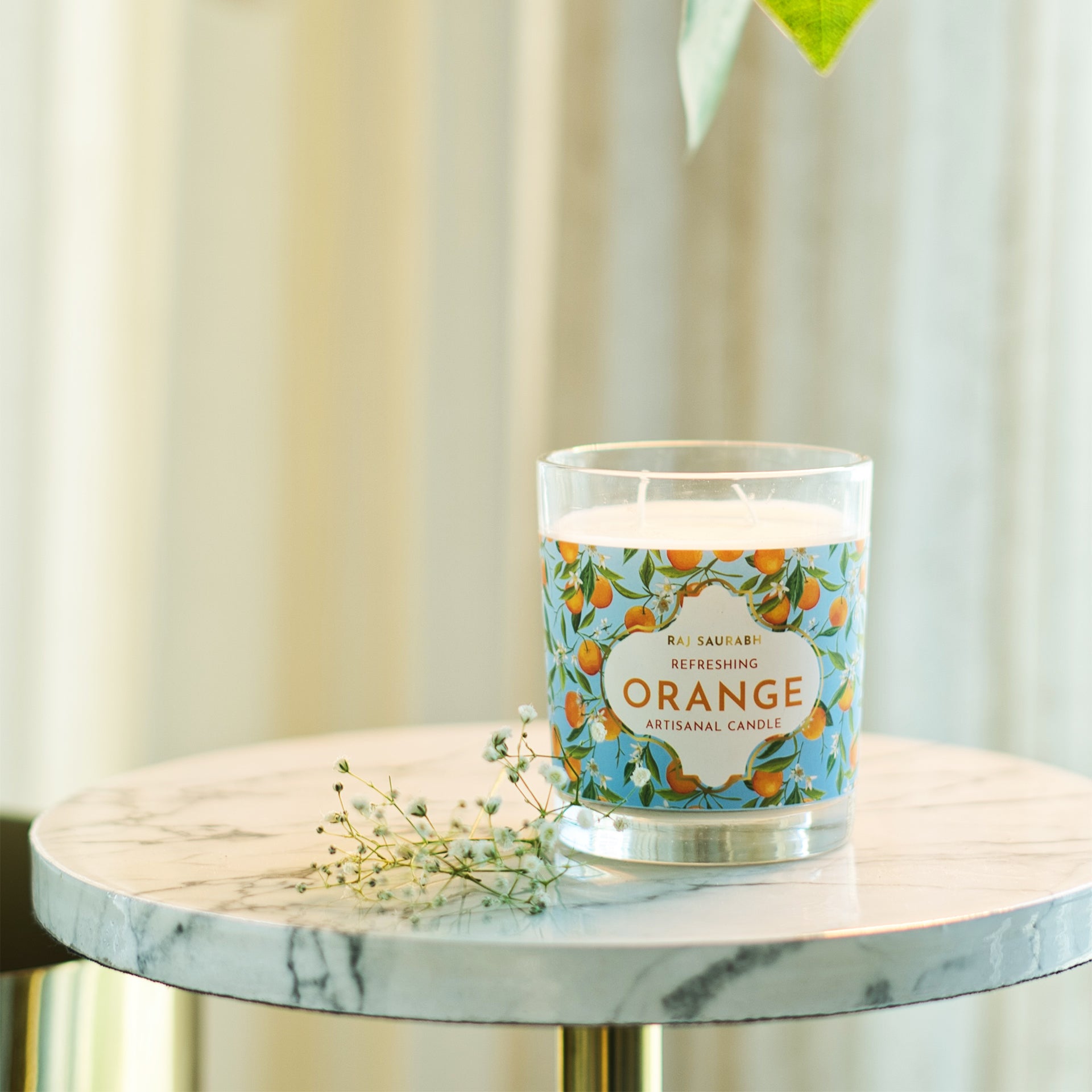 Refreshing Orange Artisanal Candle