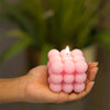 Load image into Gallery viewer, Peach Bubble Candle (Pink)